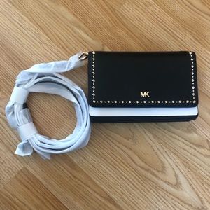 Michael Kors Black and Gold Purse